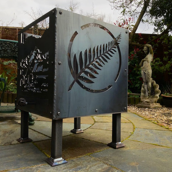 Small New Zealand Fern with Maori Border 40cm Fire Pit £199