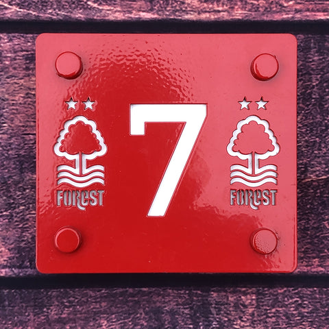 Nottingham Forest House Numbers (Officially Licensed) Red Steel