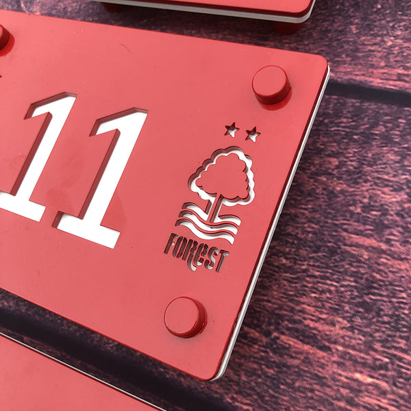 Nottingham Forest House Numbers (Officially Licensed) Red Steel