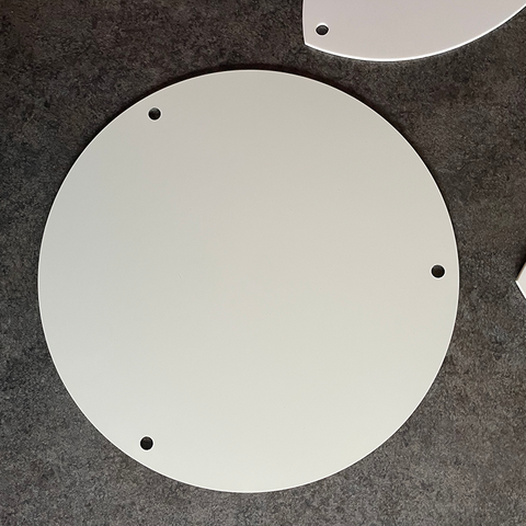 White, Acrylic Backing Panels for Shields