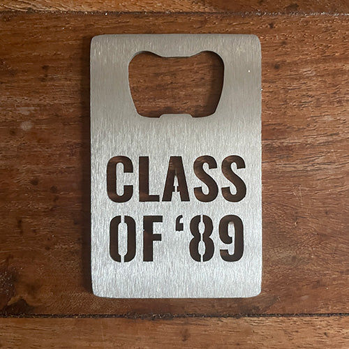 United States Naval Academy | Bottle Opener - Class of 89 | Stainless Steel