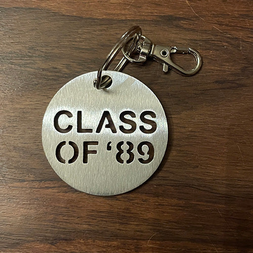 United States Naval Academy | Keyring - Class of 89 | Stainless Steel