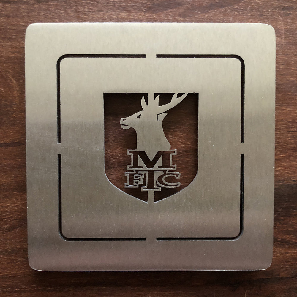 Mansfield Town Stainless Steel 10cm Coaster