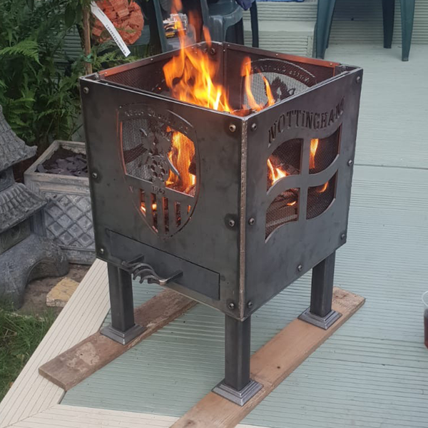 Small Notts County Football Club (with Flames) 40cm Fire Pit £249