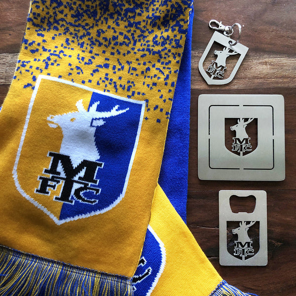 Mansfield Town Stainless Steel 45x60mm Keyring