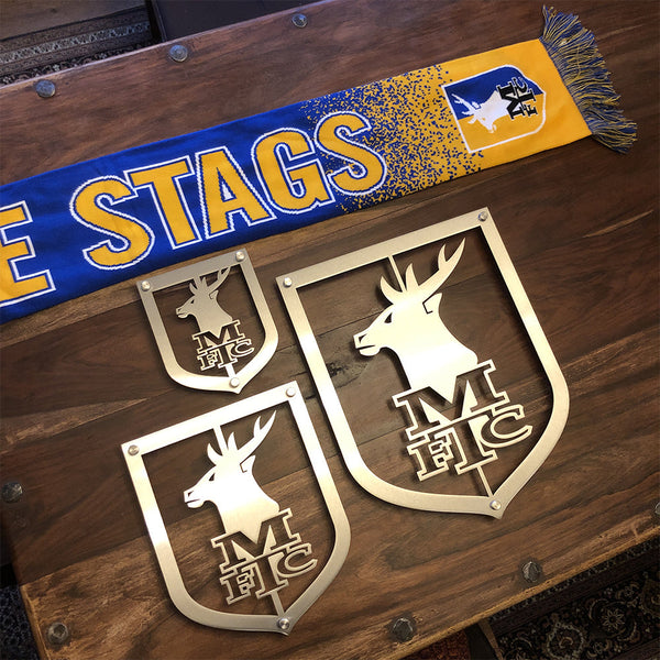 Mansfield Town FC Stainless Steel Wall Shields