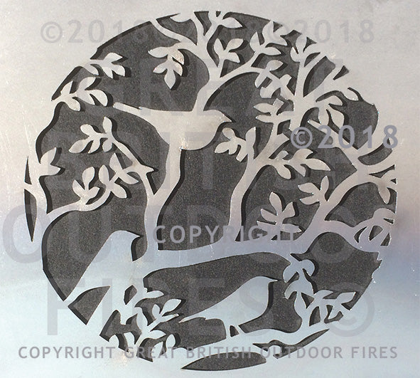 #blackbird, #blackbirds, #birdfeeder, #flowers, #wedding, #present, #gift, #steel, #lasercut, #outdoor, #firepits, #panel, #garden #GreatBritishOutdoorFires, #madeinbritain, #handmade