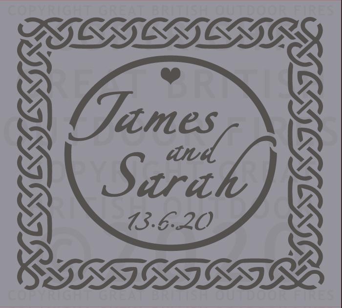 Wedding Names With Celtic Border