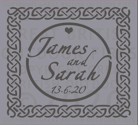 Celtic Border With Names (Wedding)