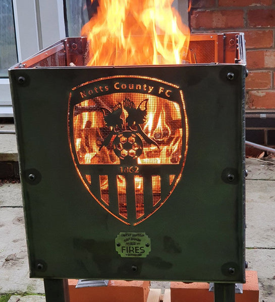 Small Notts County Football Club (with Flames) 40cm Fire Pit £249