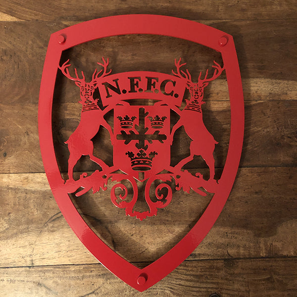 Nottingham Forest Vintage 1958-1974 Logo | Red Steel Wall Shield