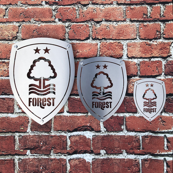 Nottingham Forest Football Club Stainless Steel Wall Shields by Great British Outdoor Fires