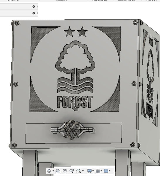 Nottingham Forest Fire Pit (official suppliers) by Great British Outdoor Fires