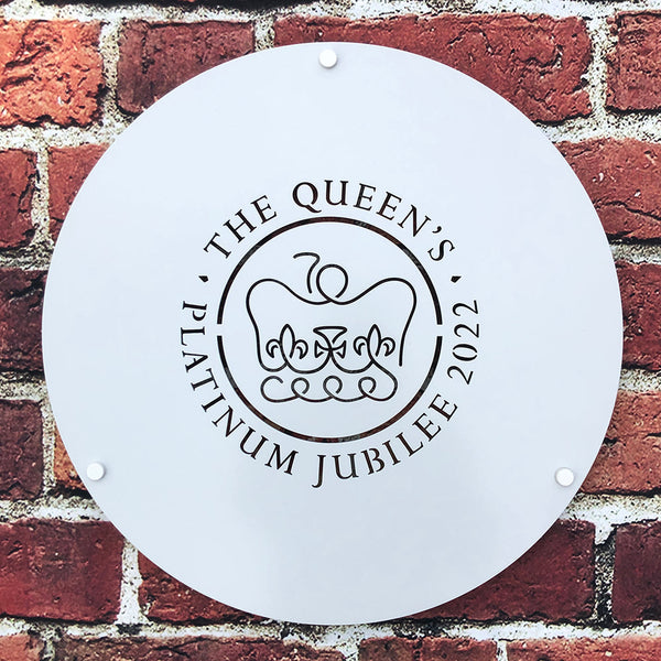 Queen's Platinum Jubilee Steel Wall Panel by Great British Outdoor Fires