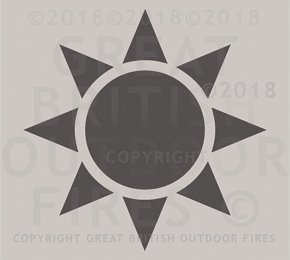 #summer, #4seasons, #fourseasons, #sun, #wedding, #present, #gift, #steel, #lasercut, #outdoor, #firepits, #panel, #garden #GreatBritishOutdoorFires, #madeinbritain, #handmade