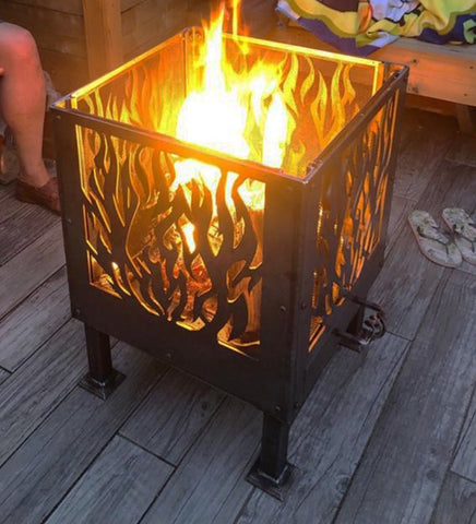 Large Ex-Hire Flames Style 50cm Fire Pit £249