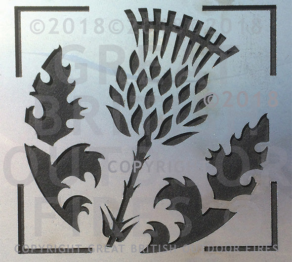 #thistle, #scottish, #scottishthistle, #flowers, #wedding, #present, #gift, #steel, #lasercut, #outdoor, #firepits, #panel, #garden #GreatBritishOutdoorFires, #madeinbritain, #handmade