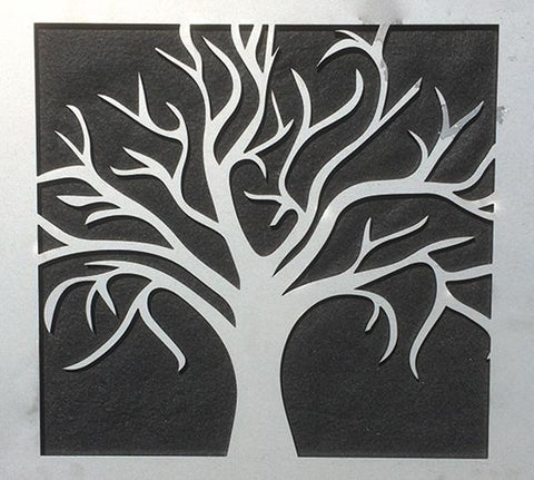"This design is the mulberry bush, sometimes called the Tree of Life, set in a square frame."