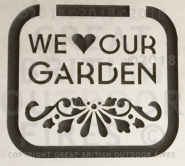 #weloveourgarden, #gardenornaments, #gardengifts, #flowers, #wedding, #present, #gift, #steel, #lasercut, #outdoor, #firepits, #panel, #garden #GreatBritishOutdoorFires, #madeinbritain, #handmade