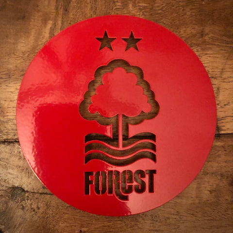Nottingham Forest Round 10cm Steel Coaster Beer Mat