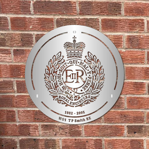Royal Engineers Personalised Wall Panel