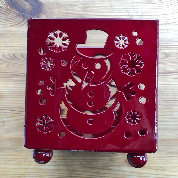 Christmas Steel Candle Holder (129mm x 129mm x 147mm height, 1.2kg)